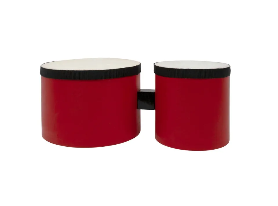 1stnote-b370r-bongos-kinder-rot-echthaar-fell-5-7-zoll image 1