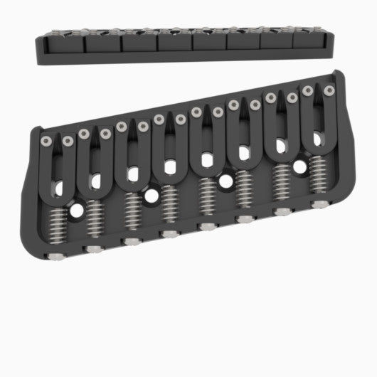 hipshot-multi-scale-8-string-gitarrenbr-cke-schwarz-11-messing image 2