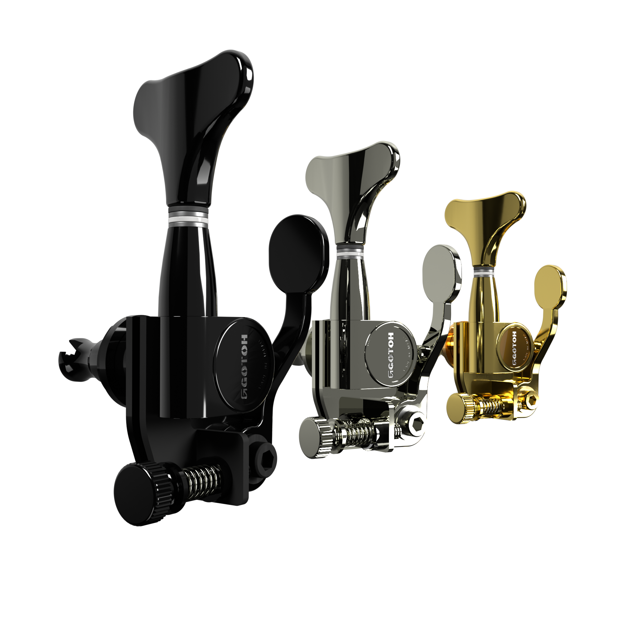 hipshot-gb7-bass-xtender-d-tuner-schwarz-bassseite-normal image 1