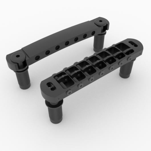 hipshot-tone-a-matic-7-string-gitarrenbr-cke-schwarz-set-aluminium image 2