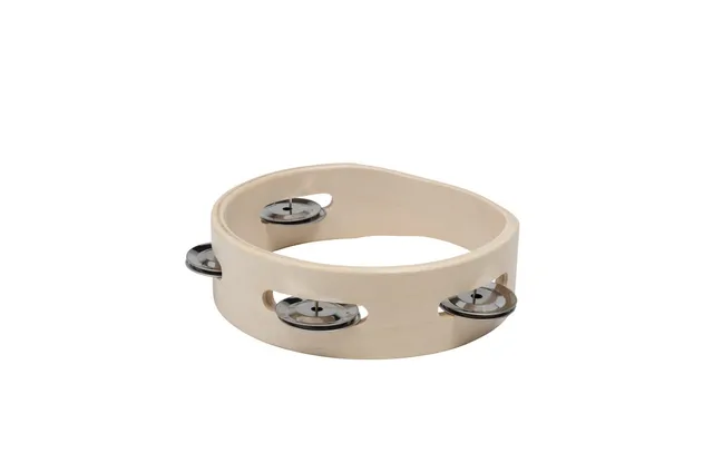 1stnote-tambourin-ohne-fell-holz-10-zoll-schellenring image 1