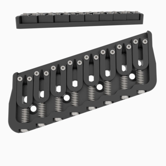 hipshot-multi-scale-8-string-gitarrenbr-cke-schwarz-11-messing image 8