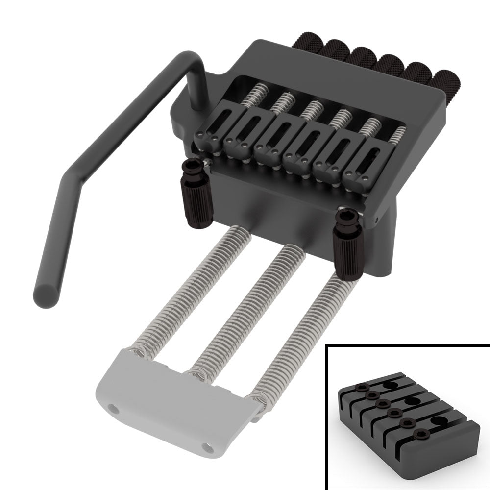 hipshot-headless-tremolo-6-string-gitarrenbru00fccke-schwarz-lowpro-set image 7