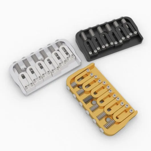 hipshot-fixed-guitar-bridge-6-string-steg-chrom-0-125 image 1