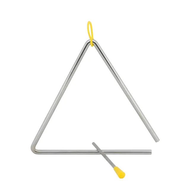 1stnote-triangel-8-zoll-stahl-mit-kl-ppel-und-halter image 1