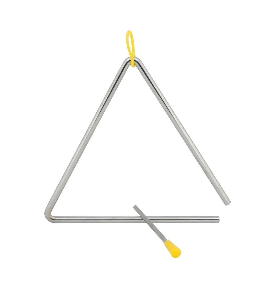 1stnote-triangel-8-zoll-stahl-mit-kl-ppel-und-halter image 1