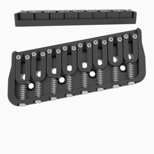 hipshot-multi-scale-8-string-gitarrenbr-cke-schwarz-11-messing image 5