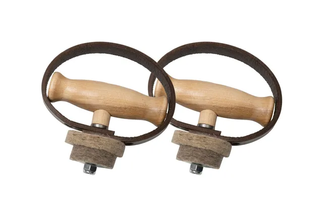 trophy-sure-grip-3176-beckenhalter-holzgriff-paar-lederriemen image 1