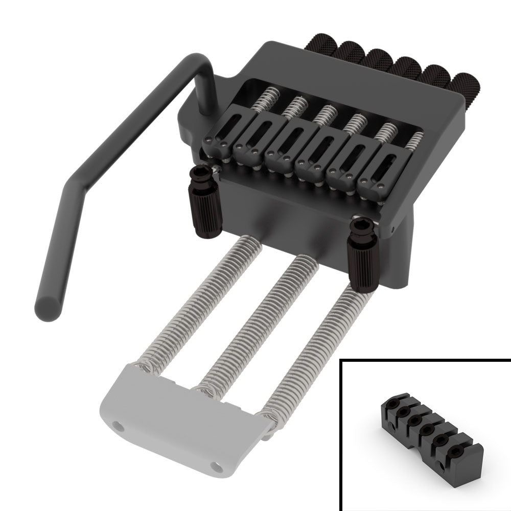 hipshot-headless-tremolo-6-string-gitarrenbru00fccke-schwarz-lowpro-set image 5