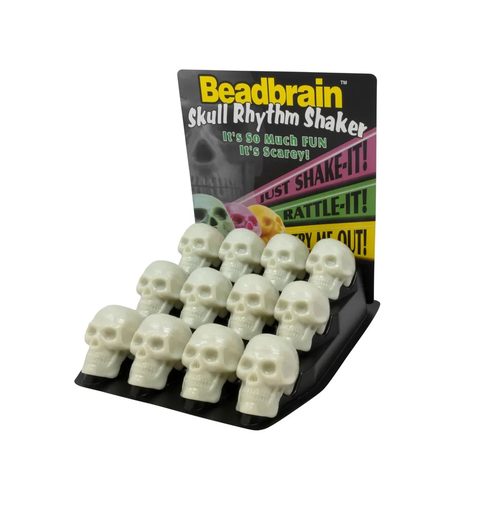 beadbrain-bb12g-totenkopf-shaker-display-12er-glow image 1