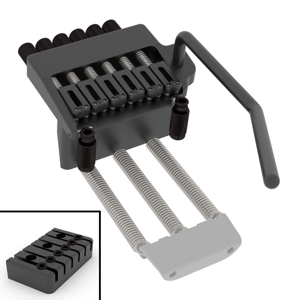hipshot-headless-tremolo-6-string-gitarrenbru00fccke-schwarz-lowpro-set image 8