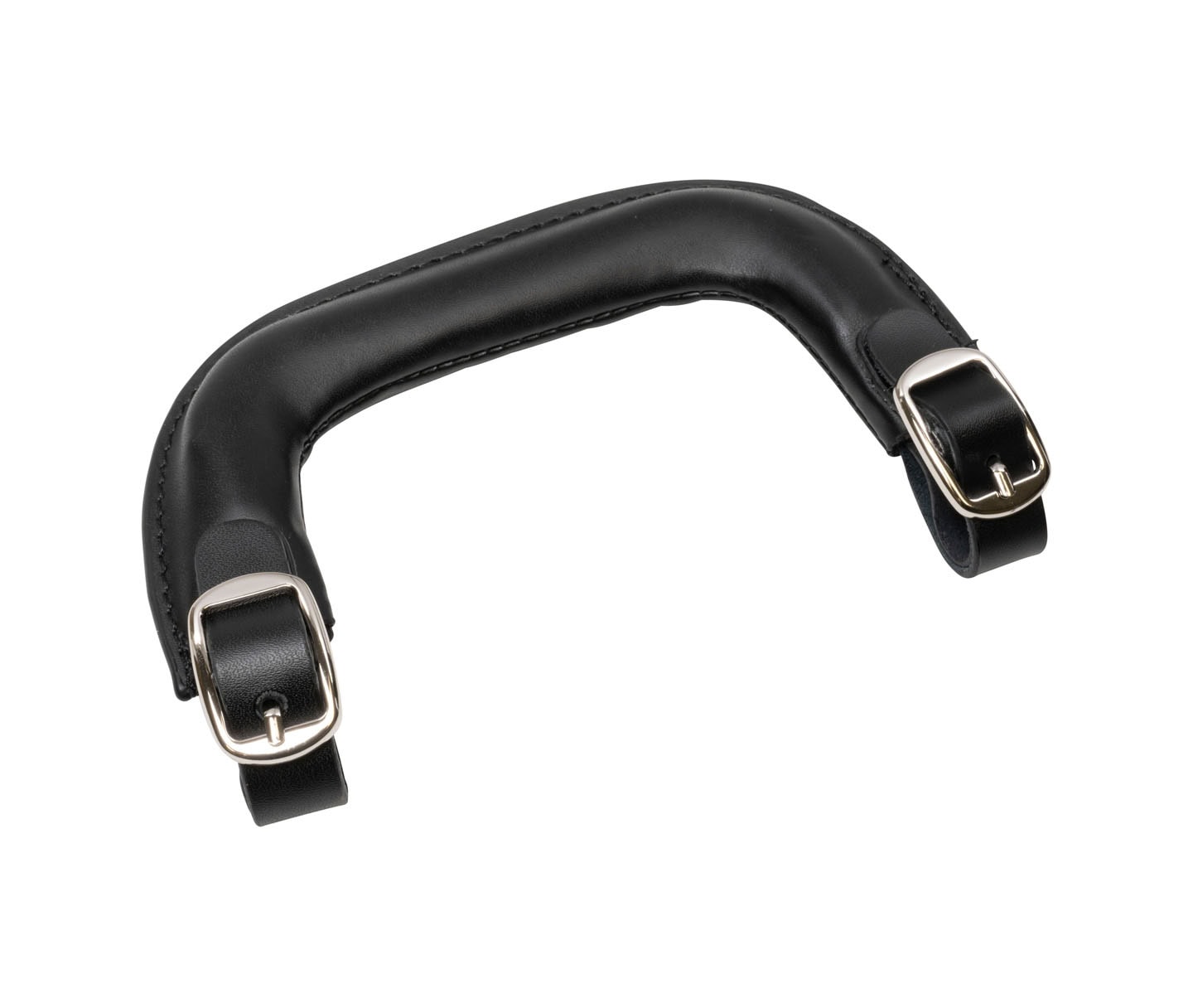 just-in-case-cp66-koffergriff-leder-schwarz-5-zoll-vernickelt image 1