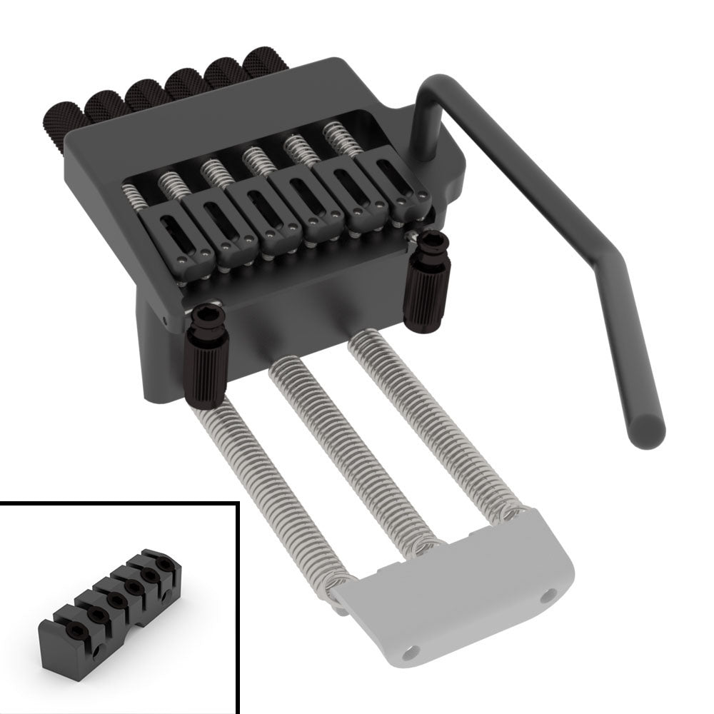 hipshot-headless-tremolo-6-string-gitarrenbru00fccke-schwarz-lowpro-set image 6